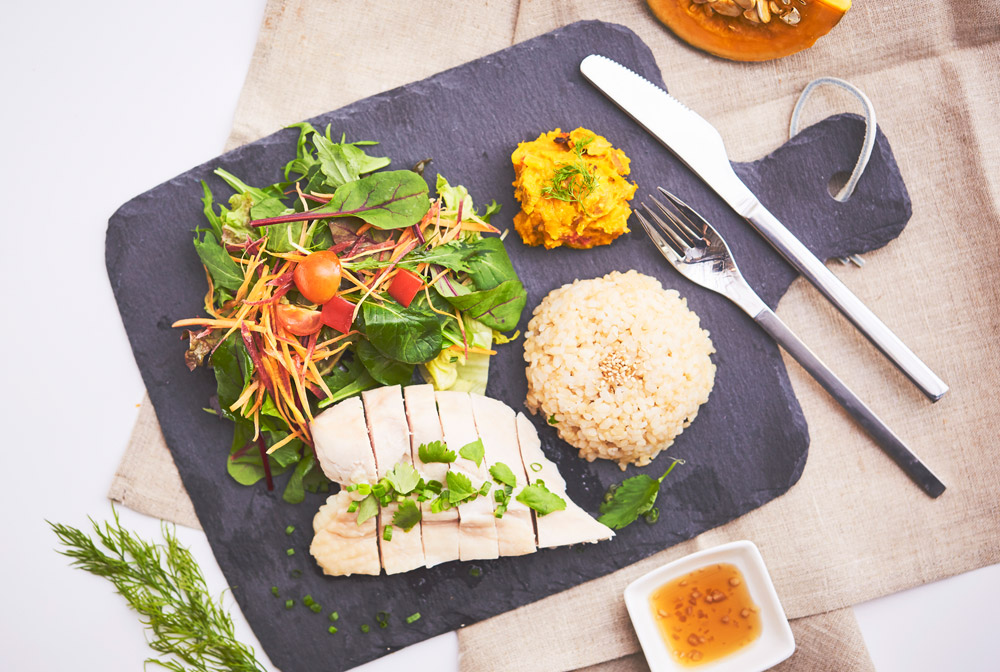 美桜鶏の蒸し鶏