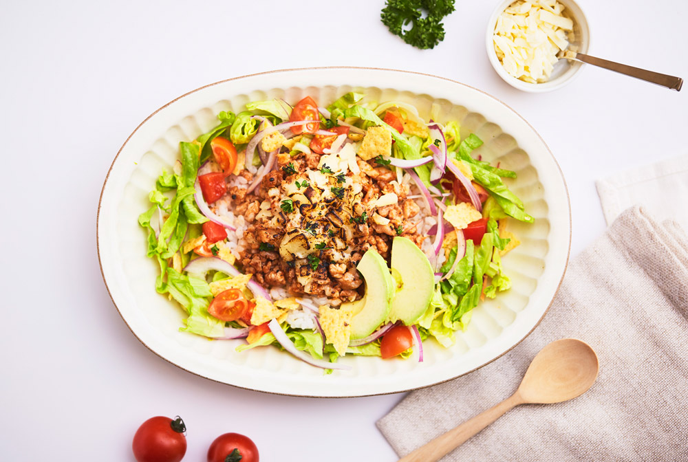 チーズこんがりタコライス