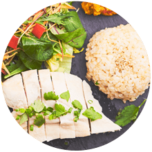 美桜鶏の蒸し鶏